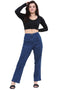 Women’s High-Waisted Blue Straight-Leg Jeans