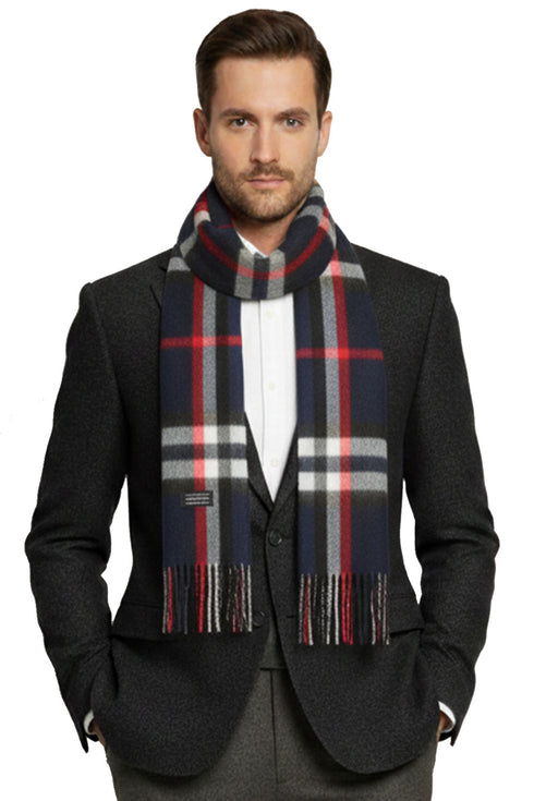 Unisex Wool Blend Muffler – Breathable Knit Winter Scarf