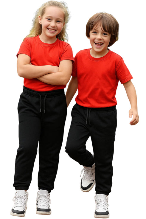 Kids Breathable Fleece Jogging Bottoms