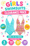 Girls One Piece Swimsuits Clearance Bulk Packs - From £1.66 Per Unit