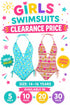 Girls One Piece Swimsuits Clearance Bulk Packs - From £1.66 Per Unit