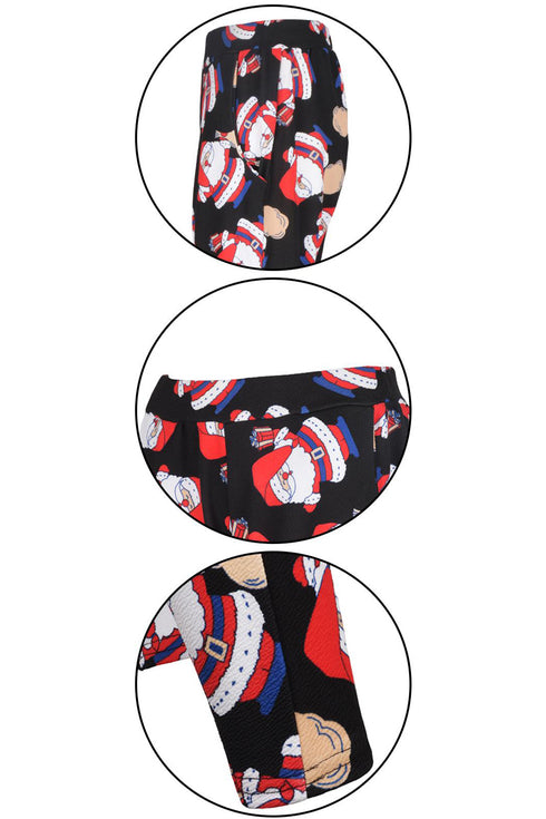 Womens Christmas Santa Print Pajama