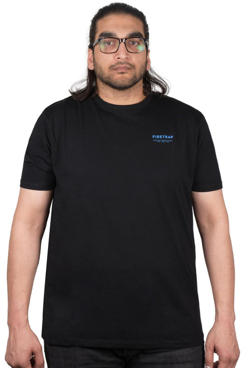 Fire Trap Mens Crew Neck Cotton T-shirt