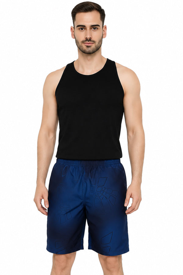 Men’s Mesh-Lined Shorts – Elastic Waist Beachwear for Swimming, Gym & Outdoor Sports