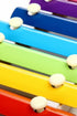 10 Pack Wooden Rainbow Xylophone