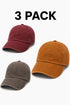 Unisex Vintage Washed Baseball Caps – Multipack
