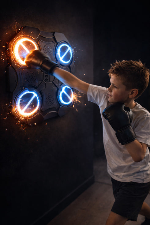 Boxing Machine Wall Target with LED Lights – Interactive Punching Training Game