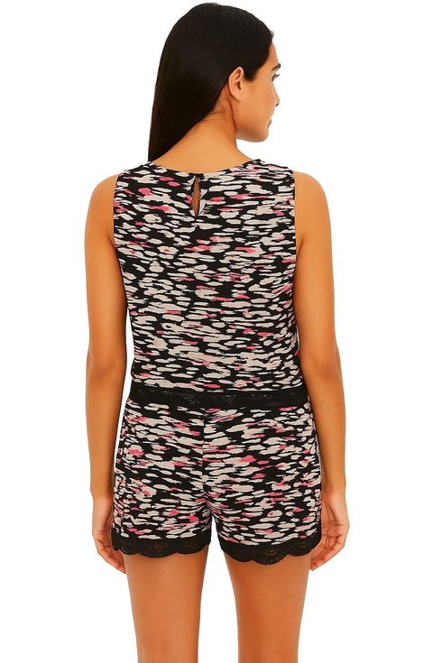 Women’s Sleeveless Top and Shorts Set with Lace Trim – Casual Summer Outfit