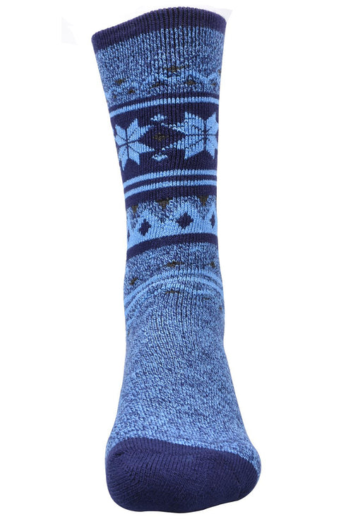 Men Calf Length Lite Fairisle Socks - 406B