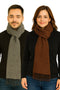 Unisex Winter Muffler Wool Blend – Long Knit Check Scarf