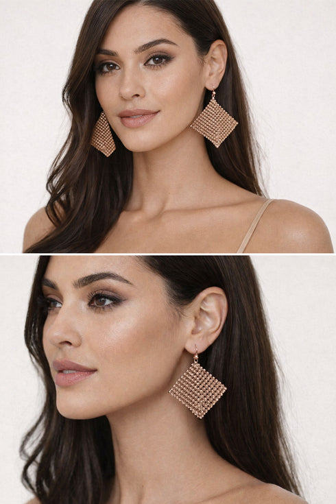 50 Pack Diamond shaped Artificial Lalana Earrings - From 49p Per Unit