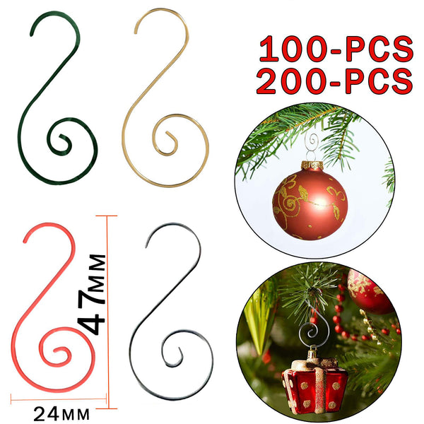S-Shaped Ornament Bauble Hanging Metal Hooks