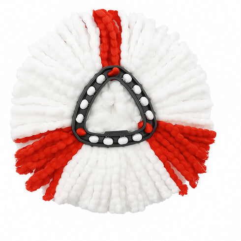 Triangle Spin Mop Refill Heads – 6 Pack Microfiber Replacement Mop Heads for 360° Spin Mop System | Wet & Dry Use