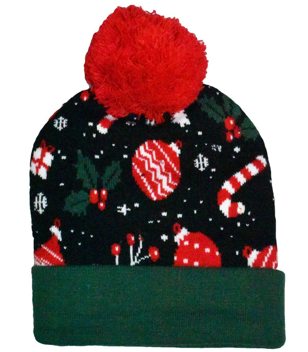 LED Christmas Bobble Hat