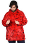 Unisex Oversized Hoodie Blanket – Red Canada Fleece