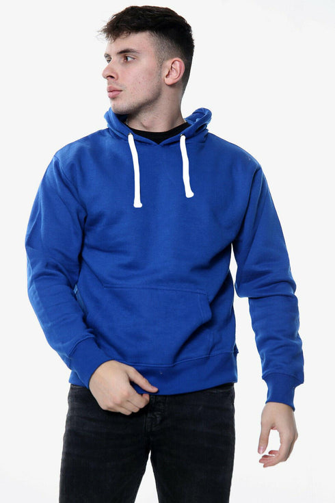 Mens Plain White Cords Hoodie