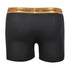 12 Pack Men's Boxer Briefs - Black Cotton Blend - Assorted Waistbands