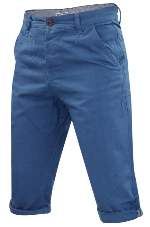 Men Plain Cotton Summer Knee Length Shorts - 24 Waist