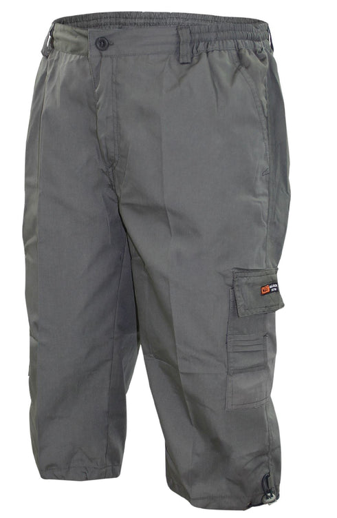 Men 3/4 Elasticated Waist Cargo Combat Shorts
