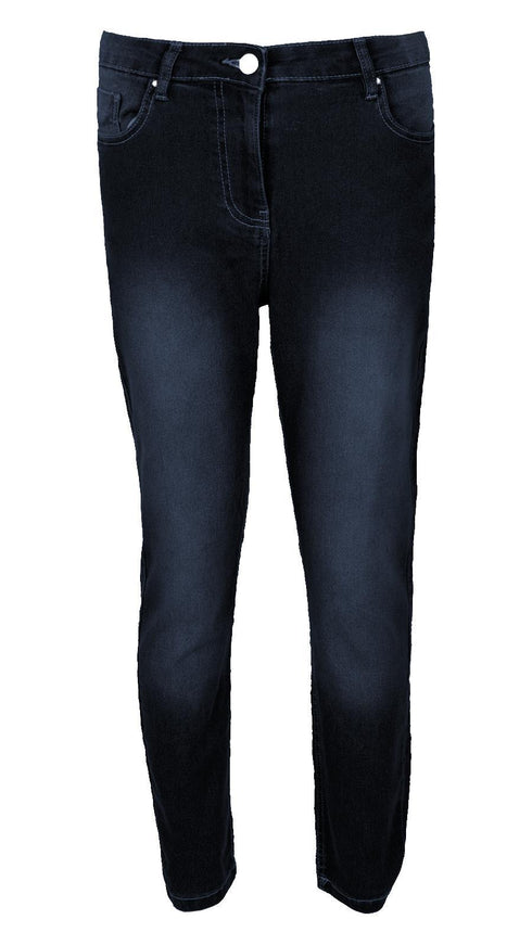 Womens Plain Denim Slim Fit Jeans - UK 6