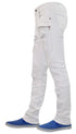 Men Rip Biker-Style Denim Jeans