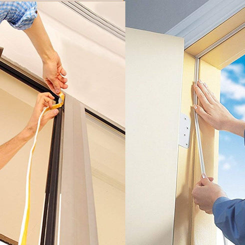 2 Pack Rubber Seal Weather Strip Foam Tape