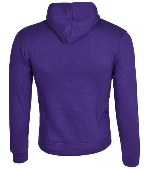 Kids Unisex Plain Zip Hoodie - White Cord