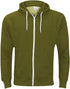Mens Plain Fleece Zip Up Hoodie With Free Same Cord