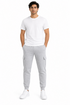 25 Pack Men’s Grey Cargo Jogger Trousers Large - From £4.99 Per Unit