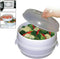 Microwave Steamer Bowl with Lid – BPA-Free Vegetable & Food Steaming Cooker for Healthy Quick Meals