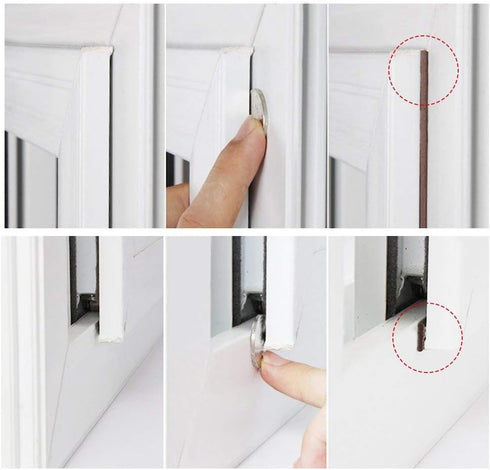 2 Pack Rubber Seal Weather Strip Foam Tape