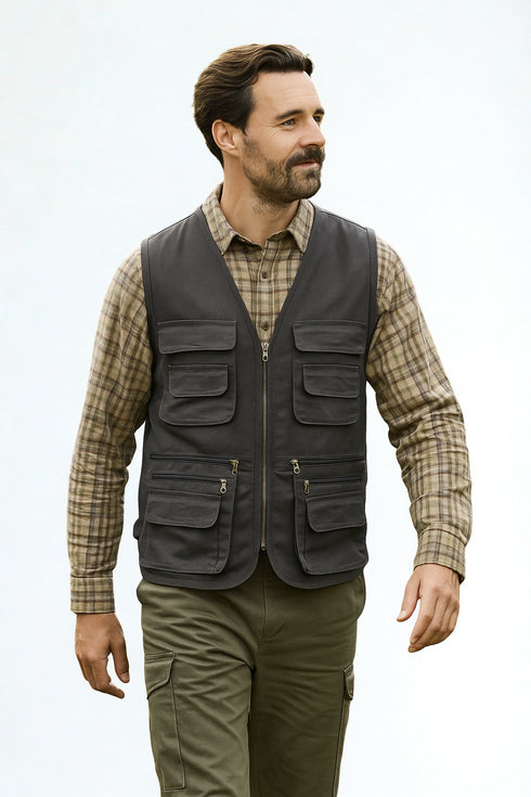 Mens Sleeveless Outdoor Work Gilet