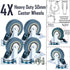4 Pack Heavy Duty Metal Frame Replacement Wheels