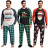 3-Pack Men’s Christmas Pajama Sets – Funny Holiday Designs & Plaid Pants