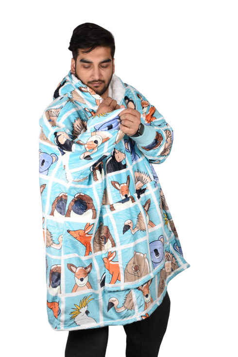 Cozy Unisex Blanket Hoodie - Ultimate Comfort and Warmth for All Genders