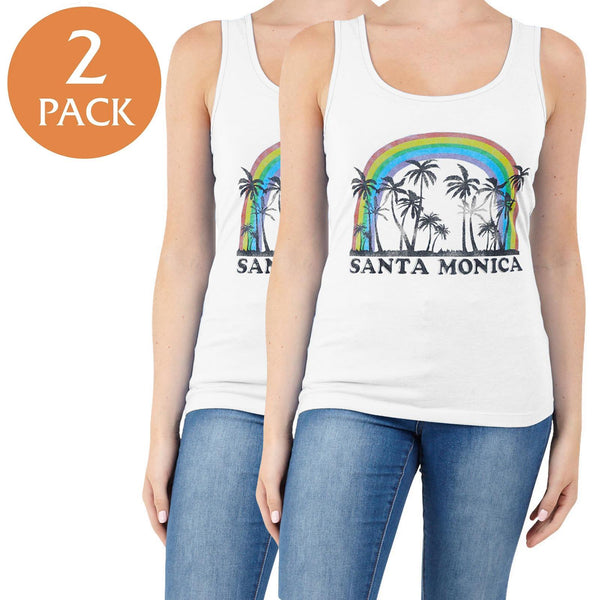 2 Pack Women Printed Sleeveless Top