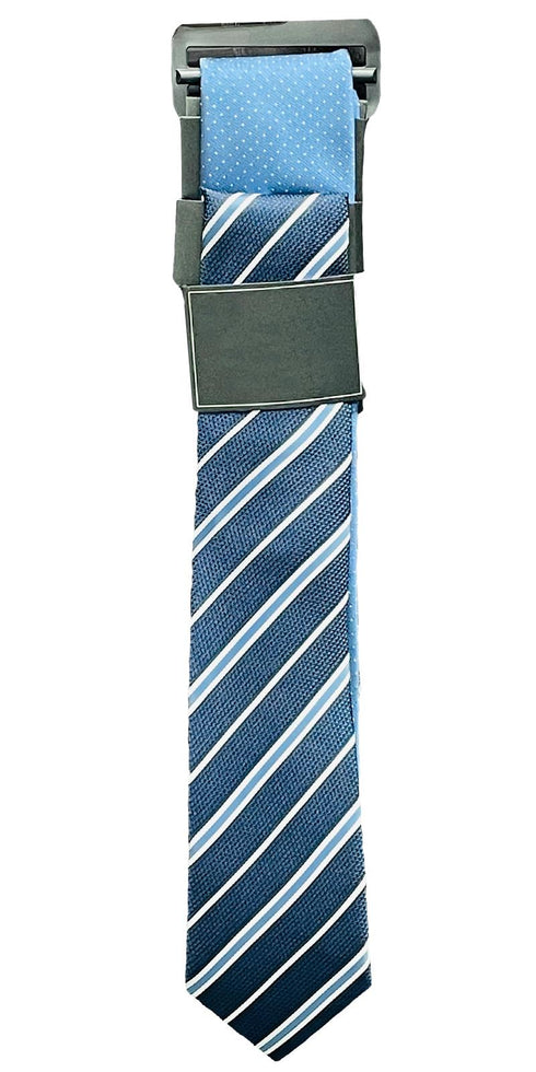 Mens Party wear Solid Striped Ties - Pack of 2