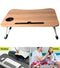 Portable Laptop Table for Bed Adjustable Folding Bed Desk Tray