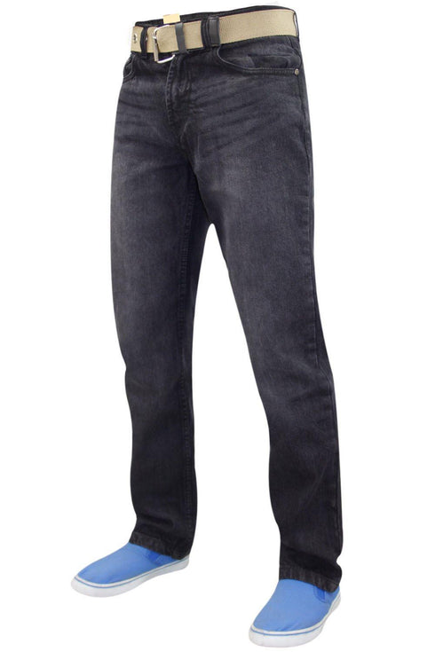 Men Straight Leg Cotton Jeans