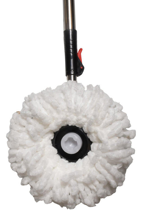 360° Magic Spin Mop & Bucket Set – Easy Floor Cleaning System with Stainless Steel Wringer & Microfiber Mop Head