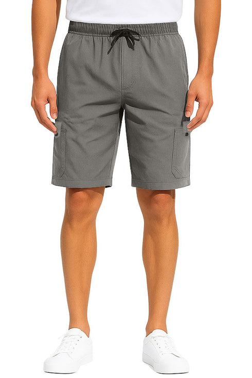 Men’s Cargo Shorts – Lightweight, Quick-Dry, Elastic Waist, Pockets