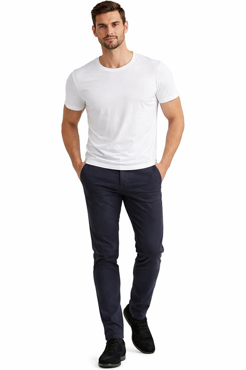 Men's Crosshatch Slim Fit Chinos
