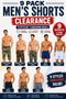 9 Pack Men’s Shorts Clearance Bundle - From £2.77 Per Unit