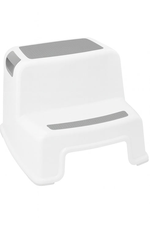 Two-Step Stool with Non-Slip Surface – Bathroom, Kitchen, and Home Use