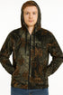 Men’s Camo Fleece Hoodie with Sherpa Inner Fur – Warm Winter Zip Up Hoodie