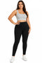 Women’s Black High Waisted Stretch Trousers UK 18-20