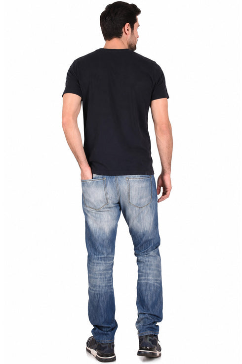 Men’s Slim Fit Faded Blue Denim Jeans