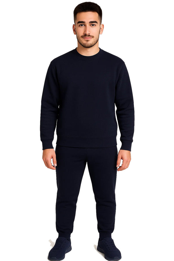 Mens Polycotton Crew Neck Tracksuit