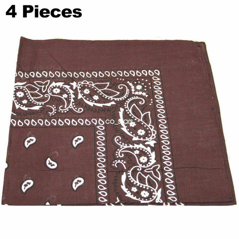 60 Pack Assorted Bandanas – Bulk Paisley, Solid, Camo & Flag Designs - From 49p Per Unit