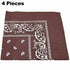 60 Pack Assorted Bandanas – Bulk Paisley, Solid, Camo & Flag Designs - From 49p Per Unit